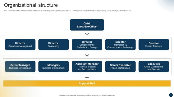 Organizational Advisory Solutions Business Profile Organizational Structure Sample PDF