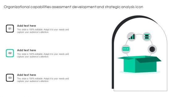 Organizational Capabilities Assessment Development And Strategic Analysis Icon Summary PDF