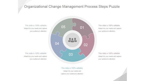 Organizational Change Management Process Steps Puzzle Ppt PowerPoint Presentation Picture