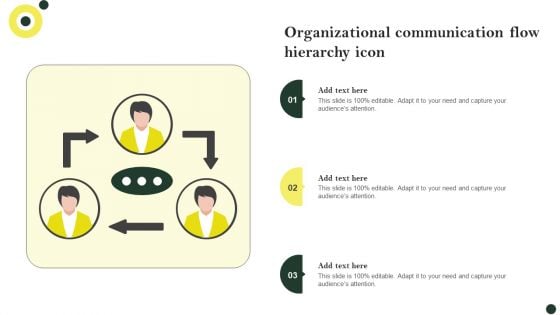 Organizational Communication Flow Hierarchy Icon Download PDF