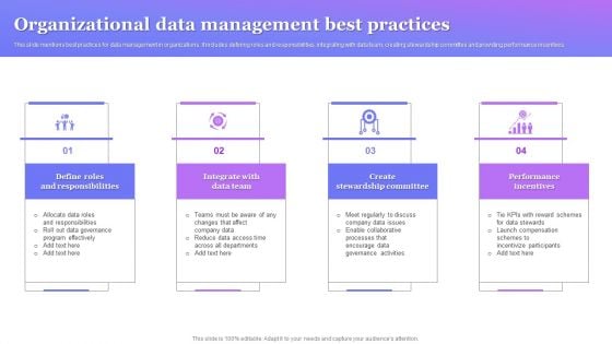 Organizational Data Management Best Practices Pictures PDF