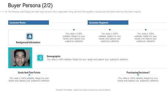 Organizational Development And Promotional Plan Buyer Persona Segment Demonstration PDF