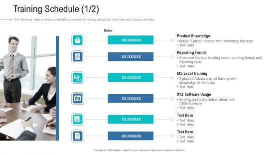 Organizational Development And Promotional Plan Training Schedule Dates Portrait PDF Organizational Development And Promotional Plan Training Schedule Dates Portrait PDF