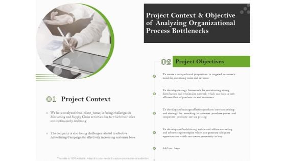 Organizational Development Project Context And Objective Of Analyzing Organizational Process Bottlenecks Guidelines PDF