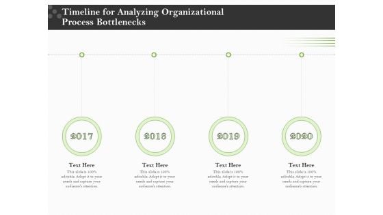 Organizational Development Timeline For Analyzing Organizational Process Bottlenecks Guidelines PDF