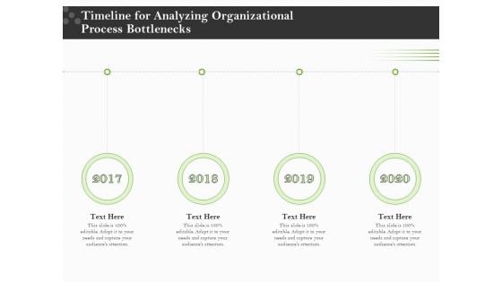 Organizational Development Timeline For Analyzing Organizational Process Bottlenecks Guidelines PDF