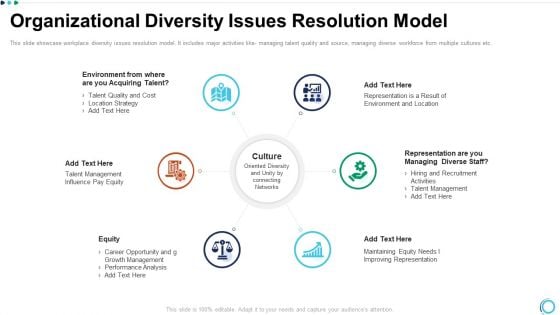 Organizational Diversity Issues Resolution Model Summary PDF