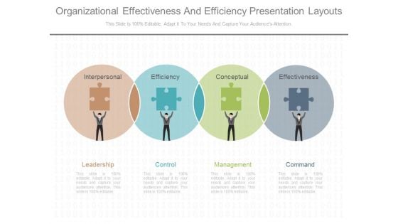 Organizational Effectiveness And Efficiency Presentation Layouts