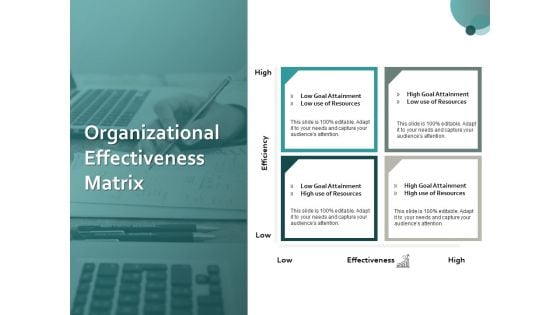 Organizational Effectiveness Matrix Ppt PowerPoint Presentation Professional Gallery