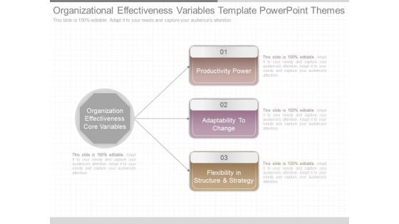 Organizational Effectiveness Variables Template Powerpoint Themes