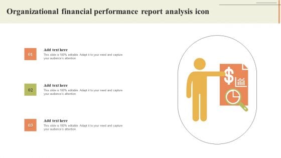 Organizational Financial Performance Report Analysis Icon Pictures PDF