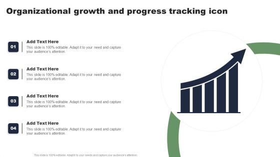 Organizational Growth And Progress Tracking Icon Diagrams PDF