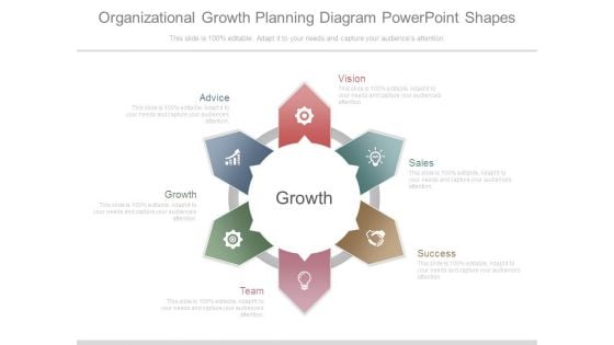 Organizational Growth Planning Diagram Powerpoint Shapes