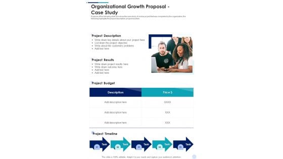 Organizational Growth Proposal Case Study One Pager Sample Example Document