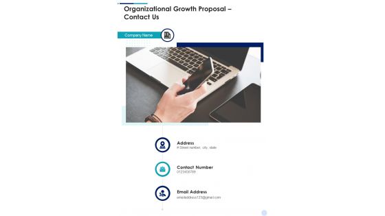 Organizational Growth Proposal Contact Us One Pager Sample Example Document