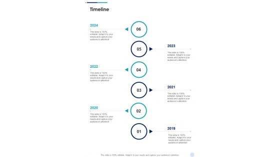 Organizational Growth Proposal Timeline One Pager Sample Example Document