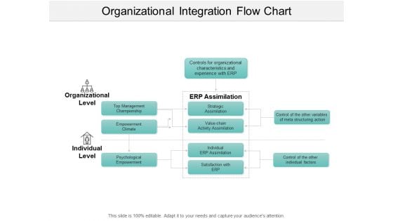 Organizational Integration Flow Chart Ppt PowerPoint Presentation Show Infographic Template