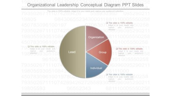 Organizational Leadership Conceptual Diagram Ppt Slides