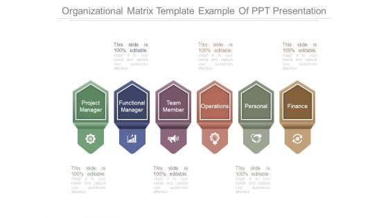 Organizational Matrix Template Example Of Ppt Presentation