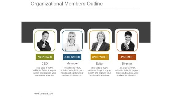 Organizational Members Outline Powerpoint Presentation Examples