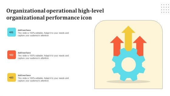 Organizational Operational High Level Organizational Performance Icon Download PDF