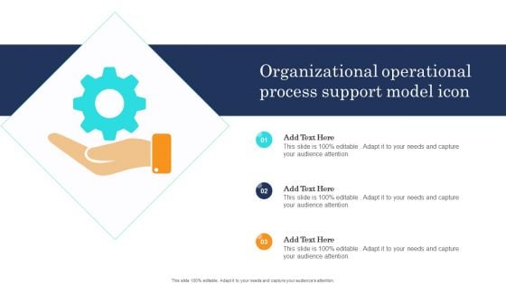 Organizational Operational Process Support Model Icon Demonstration PDF