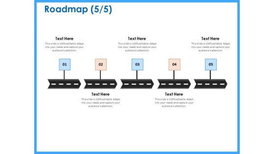 Organizational Performance Marketing Roadmap Five Flow Process Ppt PowerPoint Presentation Infographic Template Objects PDF