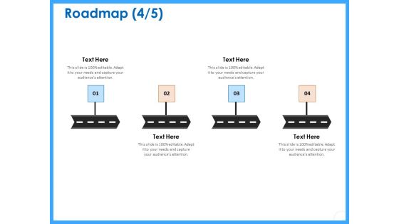 Organizational Performance Marketing Roadmap Four Flow Process Ppt PowerPoint Presentation Outline Slides PDF