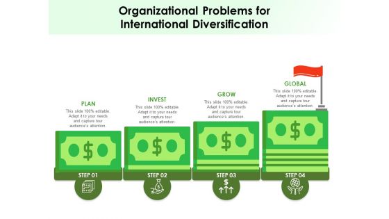 Organizational Problems For International Diversification Ppt PowerPoint Presentation Gallery Summary PDF