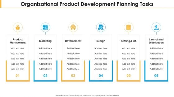 Organizational Product Development Planning Tasks Brochure PDF