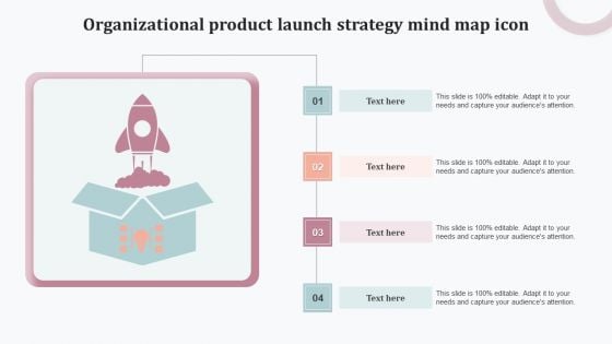 Organizational Product Launch Strategy Mind Map Icon Pictures PDF