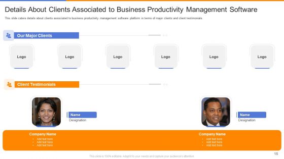 Organizational Productivity Administration Software Pitch Deck Ppt PowerPoint Presentation Complete Deck With Slides