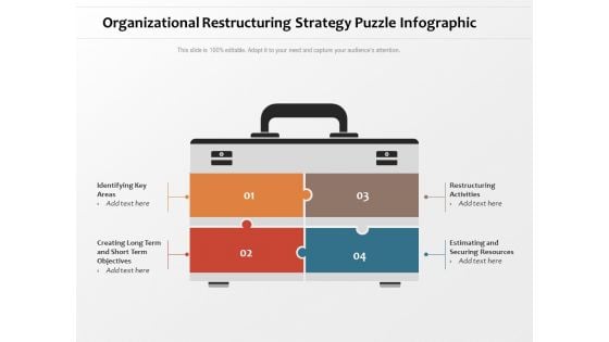 Organizational Restructuring Strategy Puzzle Infographic Ppt PowerPoint Presentation Ideas Good PDF