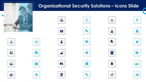 Organizational Security Solutions Icons Slide Ppt Gallery Layout PDF