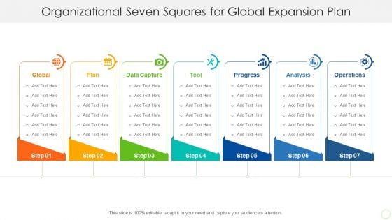 Organizational Seven Squares For Global Expansion Plan Graphics PDF Organizational Seven Squares For Global Expansion Plan Graphics PDF