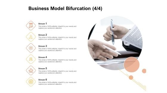 Organizational Structure Business Model Bifurcation Management Ppt PowerPoint Presentation Guidelines PDF