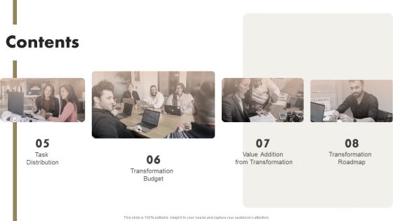 Organizational Transformation Contents Demonstration PDF