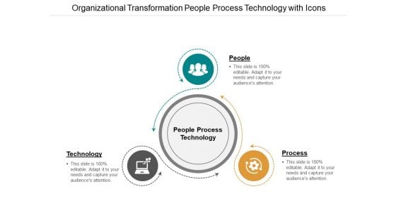 Organizational Transformation People Process Technology With Icons Ppt PowerPoint Presentation Outline Graphic Tips