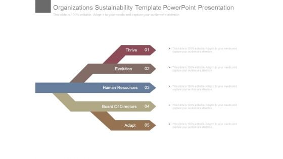 Organizations Sustainability Template Powerpoint Presentation