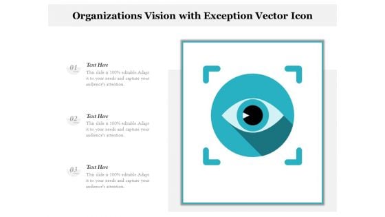 Organizations Vision With Exception Vector Icon Ppt PowerPoint Presentation Icon Microsoft PDF