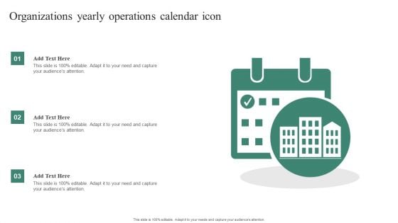 Organizations Yearly Operations Calendar Icon Elements PDF