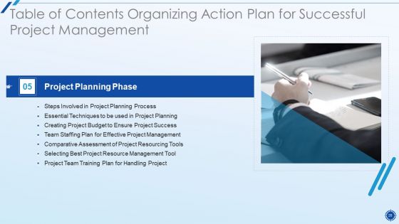 Organizing Action Plan For Successful Project Management Ppt PowerPoint Presentation Complete Deck With Slides
