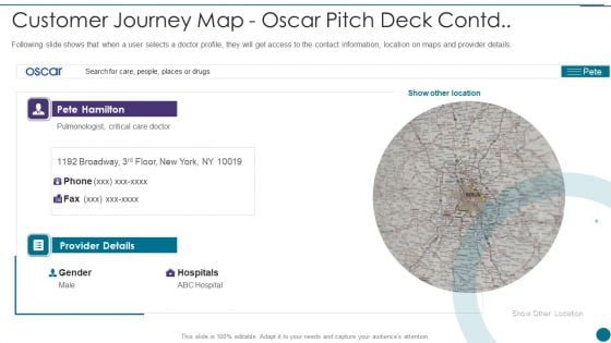 Oscar Capital Raising Pitch Deck Customer Journey Map Oscar Pitch Deck Personalize Diagrams PDF