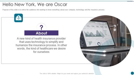 Oscar Capital Raising Pitch Deck Hello New York We Are Oscar Professional PDF