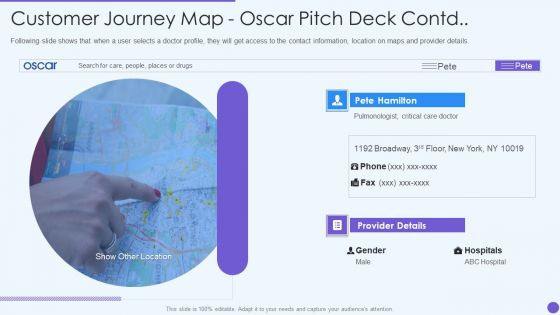 Oscar Healthcare Customer Journey Map Oscar Pitch Deck Ppt Styles Graphics PDF