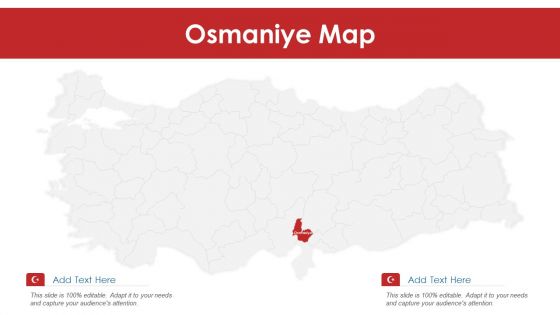 Osmaniye Map PowerPoint Presentation PPT Template PDF