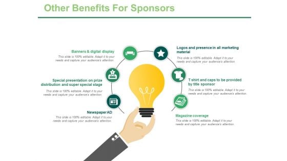 Other Benefits For Sponsors Ppt PowerPoint Presentation Model Visuals