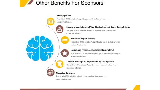 Other Benefits For Sponsors Ppt PowerPoint Presentation Slides Structure
