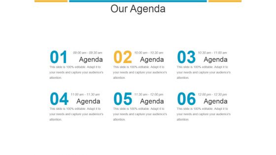 Our Agenda Ppt PowerPoint Presentation Designs Download