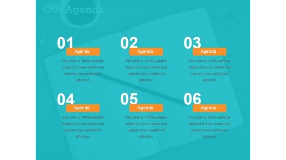 Our Agenda Ppt PowerPoint Presentation Gallery Objects